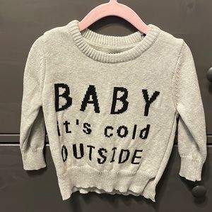 Little Bipsy Sweater “Baby it’s cold outside” size 12-18
